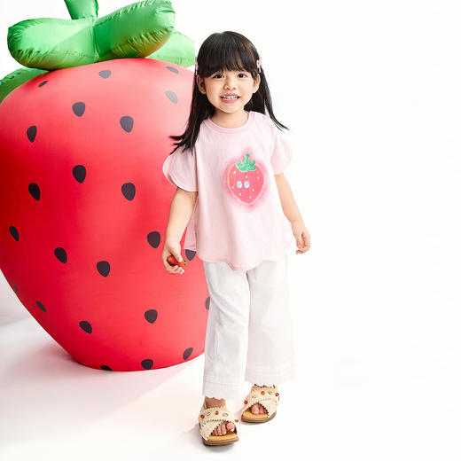 【实体店同款】女童圆领短袖上衣夏季新款安奈儿童装XG621204 商品图3