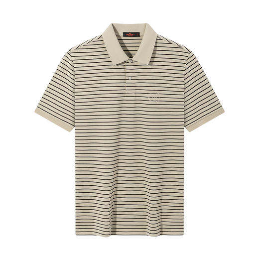 【柒先生系列/条纹POLO衫】柒牌男装2026夏季新品休闲短袖POLO衫 130T71290 商品图4