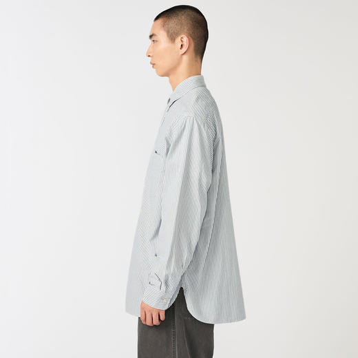 nanamica Button Down Stripe Wind 男装纽扣领经典款条纹衬衫 商品图2