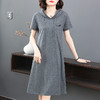 连帽短袖卫衣连衣裙女夏季2026年新款胖mm大码休闲运动中长款裙子 商品缩略图0