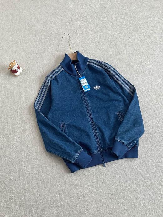 Ad 26春季新品三叶草男女情侣款复古牛仔运动上衣外套 商品图4