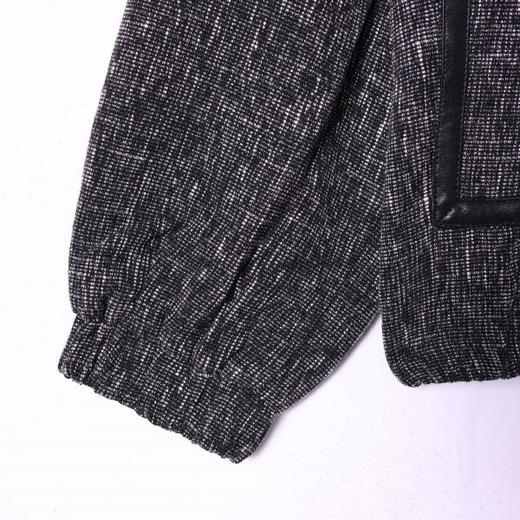 SDSA男装2026新款高贵轻奢美式肌理拼接翻领拉链夹克外套百搭时尚 商品图2