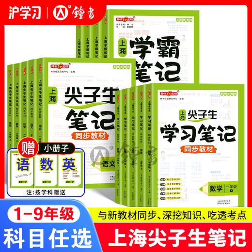 限时特惠 | 钟书金牌上海尖子生笔记（超级课堂笔记，上海学生都在用的预习神器，系统梳理教材知识点） 商品图0