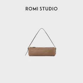 ROMI STUDIO 首饰袋 水染头层羊皮质感圆筒包单肩包RWDLP32118