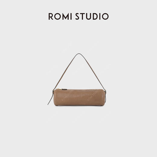 ROMI STUDIO 首饰袋 水染头层羊皮质感圆筒包单肩包RWDLP32118 商品图0