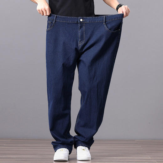 【DYG】大依优型大码男装纯色牛仔裤长裤宽松休闲百搭直筒牛仔裤加大码 商品图1