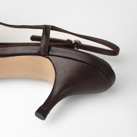 ROMI STUDIO“气质名片”头层牛皮复古手工擦色高跟鞋 RWDSP31667 商品图4