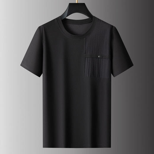 【DPS】大依优型大码男装夏季圆领短袖T恤休闲百搭纯色上衣棉质短袖 商品图3