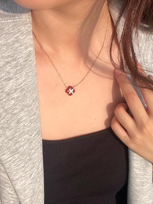 何方珠宝 2026新年系列 柿柿如意项链 耳钉 商品图8