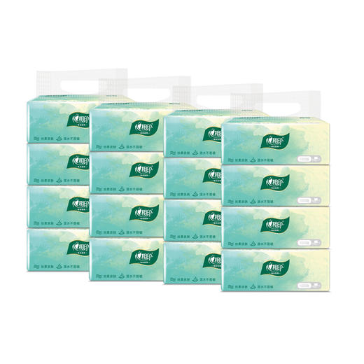 【八十八倉甄选】心相印云麓系列三层100抽塑装纸面巾16包（4提） 商品图0