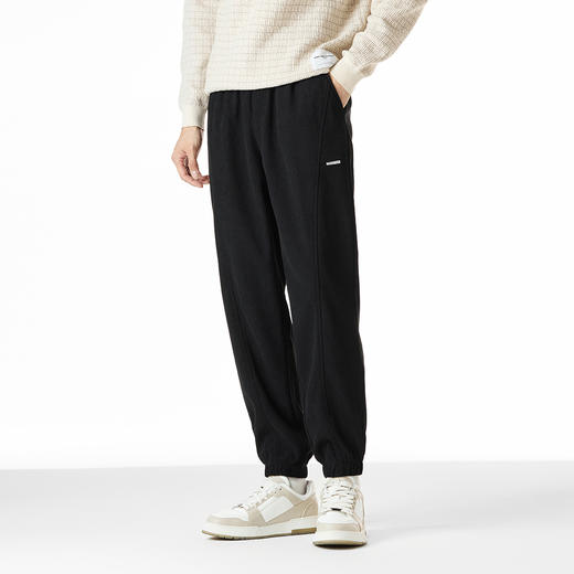 gxgjeans男装男士休闲裤25春新款纯色宽松舒适百搭卫裤运动校园束脚裤男K&C 商品图1