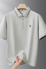 【DDS】大依优型大码男装夏季桑蚕丝亚麻混纺短袖POLO衫商务休闲百搭T恤 商品缩略图5