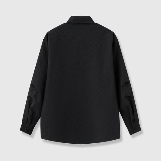 GXG男装【泡芙格】25秋季时尚休闲日常通勤简约百搭男式长袖衬衫K&C 商品图3