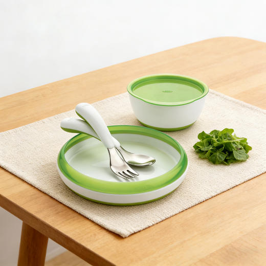 美国OXO ToTO婴幼儿叉勺盘碗餐具四件套 商品图4