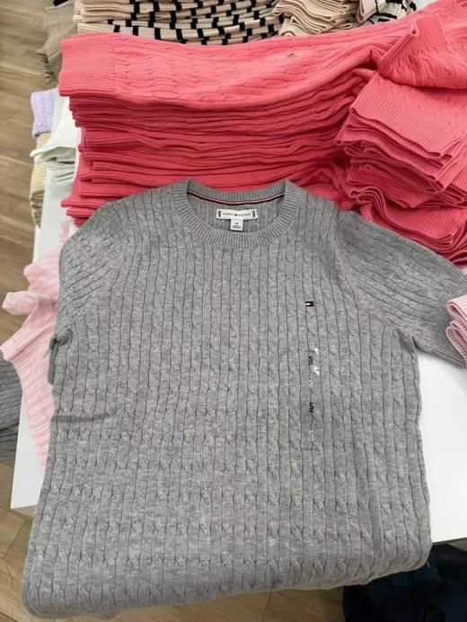 599元/2件 Tommy女士薄款 适合春夏秋 半袖麻花针织衫  春秋打底！夏日单穿 超级仙 美国代购，无中文标签，介意慎拍 商品图8