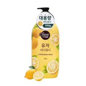 爱敬 沐浴伴侣清新柚子沐浴露500g 애경 샤워메이트유자바디워시500g