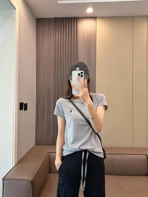 撤货清仓59元2件！！！拉夫同款经典刺绣女款小短袖    春夏纯棉九色打底衫 商品图4