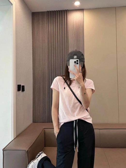 撤货清仓59元2件！！！拉夫同款经典刺绣女款小短袖    春夏纯棉九色打底衫 商品图5