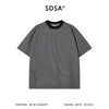 SDSA男装2026新款高贵轻奢潮牌时尚撞色斜纹圆领短袖T恤百搭上衣 商品缩略图0