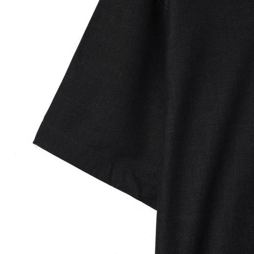 SDSA男装2026新款高贵轻奢韩系铆钉拼接翻领短袖衬衫百搭时尚上衣 商品图2