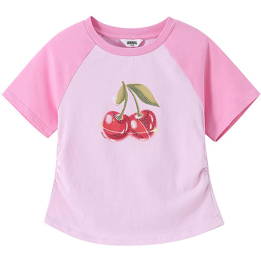 【实体店同款】女童短袖针织衫夏季新款安奈儿童装AG621243 商品图6