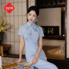 逸红颜《挽桐》26夏新款手工钉珠蝶栖百合刺绣江南婉约文艺旗袍女 商品缩略图1