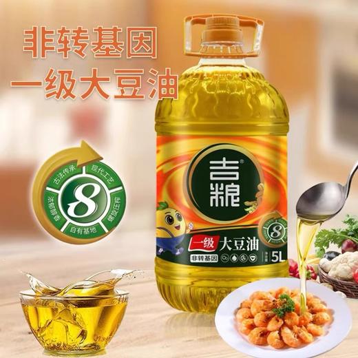 *吉粮一级非专基因大豆油 5L/桶JL 商品图0