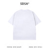SDSA男装2026新款高贵轻奢美式高街裂纹刷漆肌理做旧短袖T恤百搭 商品缩略图1