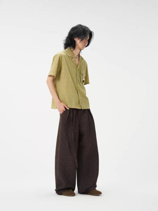 共和GongheRepub/GH24065/「槿」暗花色织斜襟绑带长裤 商品图3