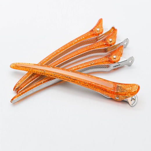 Doubles发夹L号（橙色）发夹无痕夹美发夹子理发夹子定位夹 商品图2