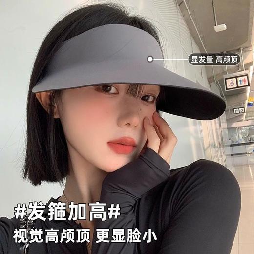 无痕一体防晒帽女防紫外线新款遮阳太阳帽夏季运动大帽檐空顶 商品图1