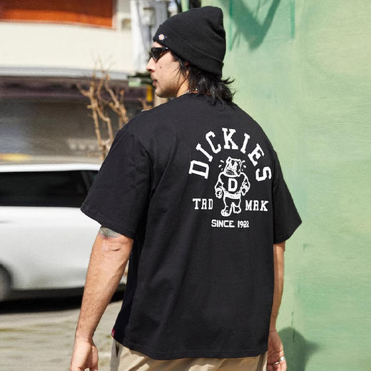 Dickies男女同款短袖T恤2025夏季新款后背卡通印花圆领宽松半袖 商品图4