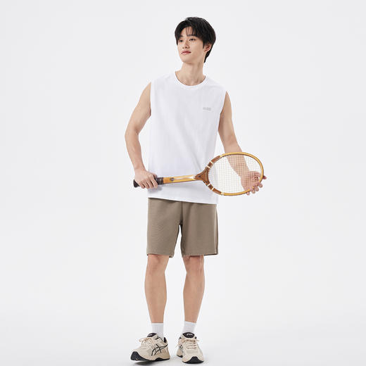 gxgjeans男装【100%棉】26夏季男式无袖T恤百搭户外跑步运动休闲背心K&C 商品图4