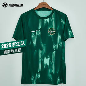 SFS耐克2026赛季中超浙江队赛前热身服短袖训练服男子 IQ0499-341