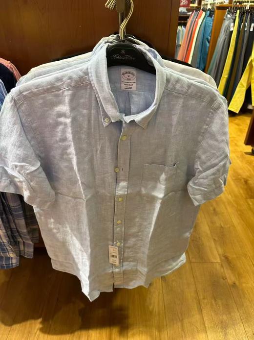 到手价799元 Brooksbrothers布克兄弟 夏季新版薄款衬衫 【短袖】衬衣颜色上新  休闲衬衫系列 美国代购，无中文标签，介意慎拍 商品图2