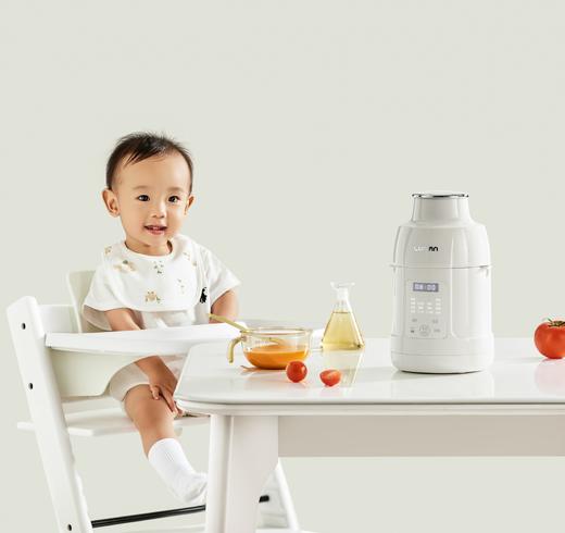 【宝宝辅食机】鹿念多功能辅食机LN-FS01 微压蒸煮炖搅一台搞定 12大功能 高温自清洁 全不锈钢材质 24h预约 12h保温 商品图0