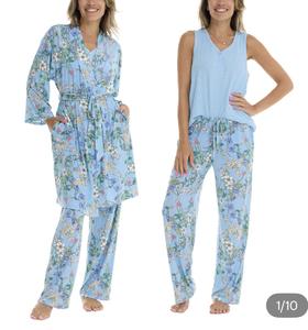 到手价219元 Flora Nikrooz女士居家服三件套 好飘逸啊 太有型了 美国代购，无中文标签，介意慎拍