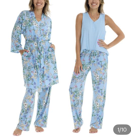 到手价219元 Flora Nikrooz女士居家服三件套 好飘逸啊 太有型了 美国代购，无中文标签，介意慎拍 商品图0