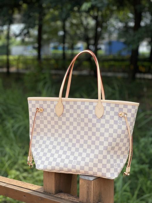 驴家 neverfull 中号 白色棋盘格 中号 粉色内里（JPH） 商品图0