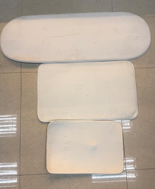 福利雪尼尔质感白色垫子 商品图0