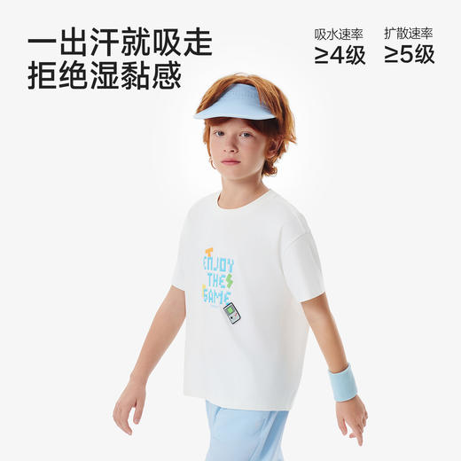 英氏儿童衣服男童夏季短袖圆领T恤女童卡通印花26新款百搭上衣 商品图2