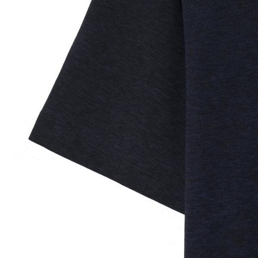 SDSA男装2026新款高贵轻奢美式简约纯色褶皱铆钉设计圆领短袖T恤 商品图3