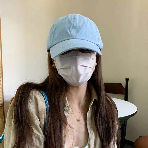 「仅9.9到手！几十款，小红书同款」四季鸭舌帽男女大头围宽帽檐硬顶遮阳帽防晒帽显脸小棒球帽子配饰 商品图2