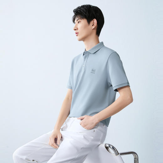 【龙图案】柒牌男装2026夏季新品冰感凉感舒适莱赛尔短袖POLO衫 130T71430 商品图1
