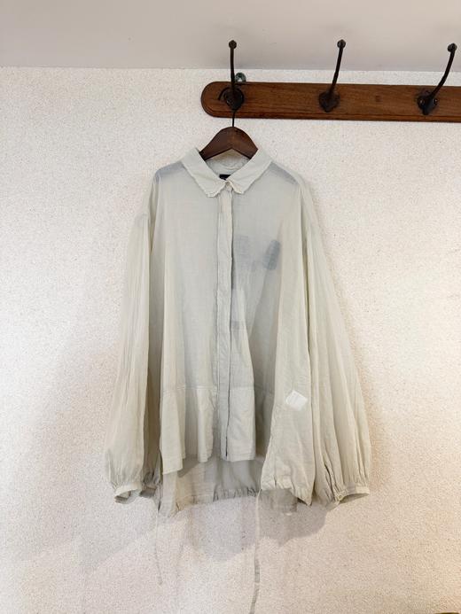 AEQUAMENTE 轻薄毛边领解构衬衫 商品图13