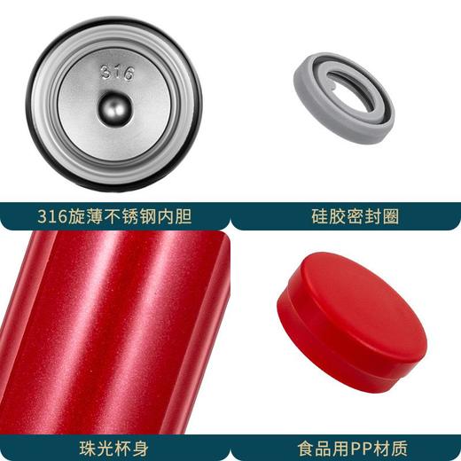 DILLER迷你保温杯女士316不锈钢外出便携小容量水杯 商品图3