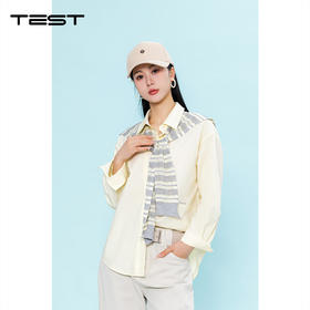 春上新韩系温柔风宽松显瘦百搭休闲长袖衬衣1261051