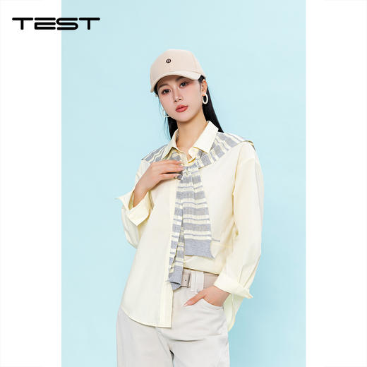 春上新韩系温柔风宽松显瘦百搭休闲长袖衬衣1261051 商品图0
