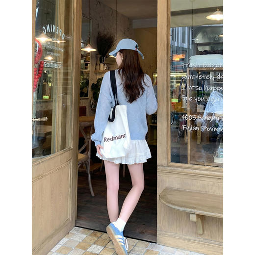 <曾小咸推荐>4.2现货秒杀 ！微信超特价！韩系镂空针织衫 日常159.99 立减80 秒杀79.99！！ 商品图4