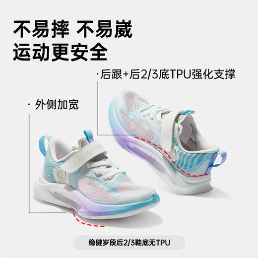 【私域团购】基诺浦机能鞋中童鞋夏驭风系列跑鞋GZ896 商品图4